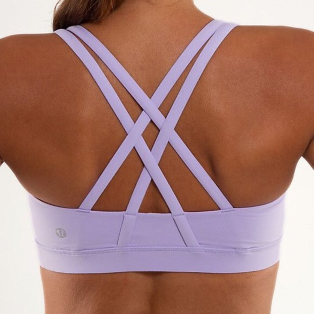 Light purple Lulu Energy bra
